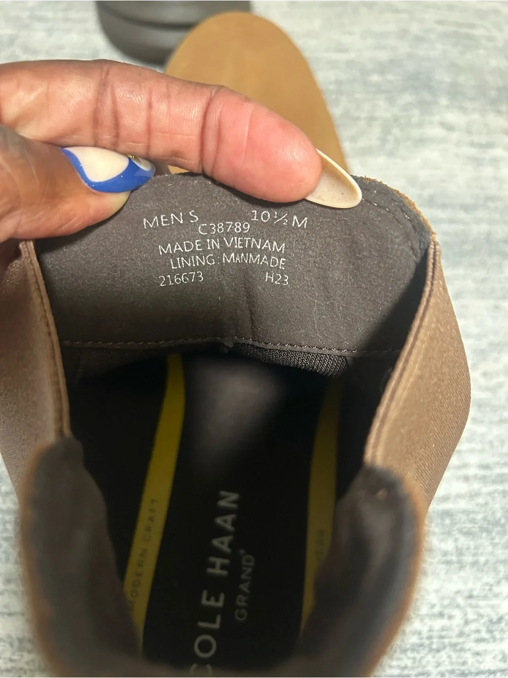Cole Haan Tan Chelsea Boots with Black Sole